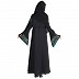 Embroidered nidha abaya-  Stone embossed
